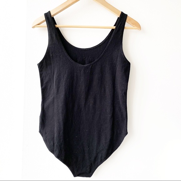 NWOT AE x MTV 90s Black Tank Sleeveless Bodysuit - Picture 2 of 6